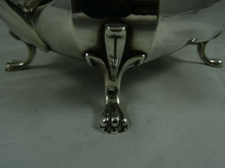 QUALITY ART DECO,  solid silver TEA POT,  1922,  737gm 5