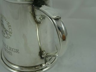 QUALITY solid silver PINT TANKARD,  1977,  332gm 4