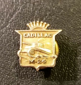Cadillac Motors Ww2 M - 24 Chaffee Tank Lapel Pin Rare Made In Detroit