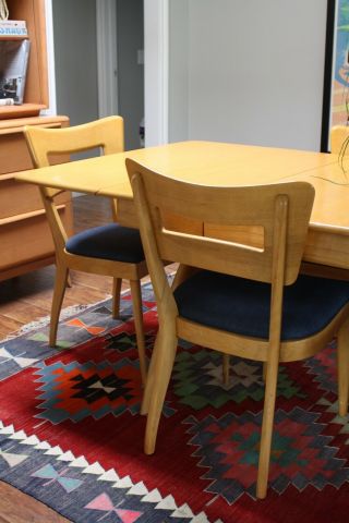 Heywood Wakefield Dining Table and Chairs 4