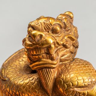 Chinese Antique/Vintage Gilt Bronze Seal 10