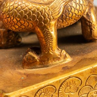 Chinese Antique/Vintage Gilt Bronze Seal 11