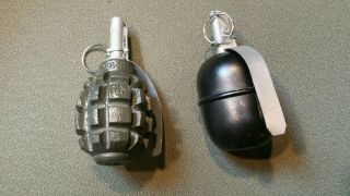 F - 1,  Rgd - 5 Grenades With Metal Fuses,  Resin Replicas