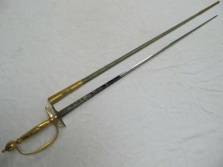 Very fine French smallsword court sword ca.  1780 - 1800,  by Dassier Paris 12