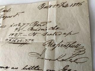 MEXICAN AMERICAN WAR BANKER B&O RAILROAD FINANCIER JOSIAH LEE LETTER SIGNED 1846 2