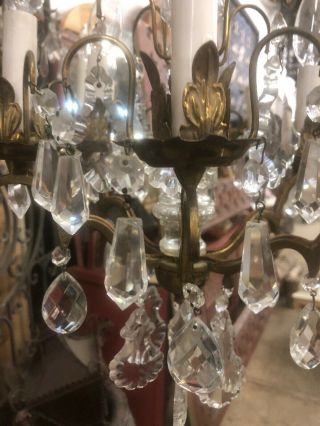 Antique Crystal Chandelier Small 10