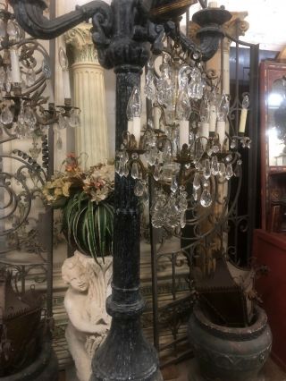 Antique Crystal Chandelier Small 12