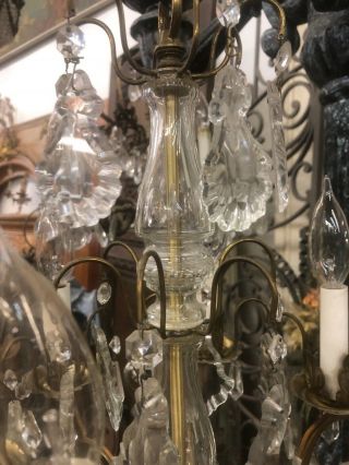 Antique Crystal Chandelier Small 4