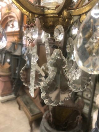 Antique Crystal Chandelier Small 7