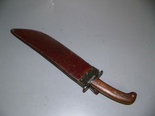 Great Ww1 U S Dated 1917 Bolo / Machete Knife - Marked U S - Wood Handle