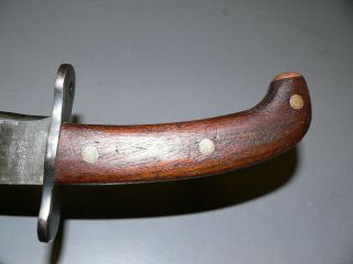 GREAT WW1 U S DATED 1917 BOLO / MACHETE KNIFE - MARKED U S - WOOD HANDLE 4