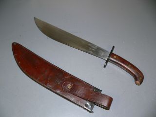 GREAT WW1 U S DATED 1917 BOLO / MACHETE KNIFE - MARKED U S - WOOD HANDLE 6