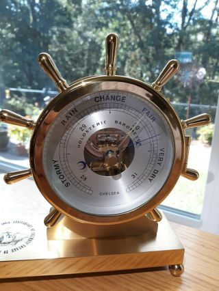 Rare Chelsea Ships Bell & Barometer Set 500th Columbus Anniv.  Voyage 57 2