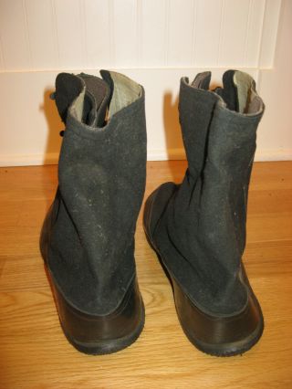 Vintage 1944 WW2 US Army Goodyear Rubber Galoshes Overshoes Boots - Size 11 2