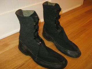 Vintage 1944 WW2 US Army Goodyear Rubber Galoshes Overshoes Boots - Size 11 7