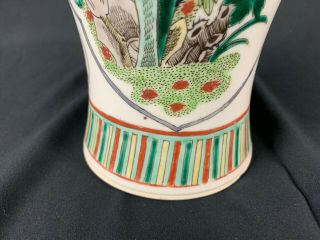 18th/19th C.  CHINESE FAMILLE ROSE PANELS VASE 7