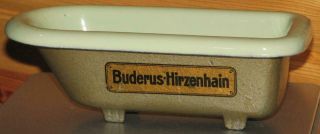 antique BUDERUS HIRZENHAIN CAST IRON Salesman Sample miniature BATHTUB BATH TUB 2