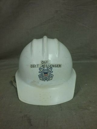 Vintage U.  S.  Coast Guard " Onic  Cgyt Messanger " E.  D.  Bullard Hard Hat Rare