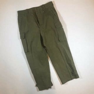 Vtg French Armee Army Military M47 Cotton Cargo Trouser Pants 38 X 29 Green