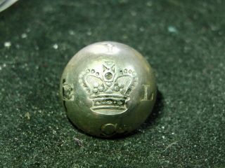 Rare 1797 - 1838 (georgian) East Lothian Yeomanry Cavalry 16mm Silver Vest Button