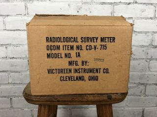 VICTOREEN CDV - 715 MODEL 1B Radiation Detector Survey Meter Geiger Counter VTG 10