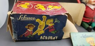 Vintage Schuco Wind - Up Tumbling Peter the Acrobat 888 - 1950 ' s. 4