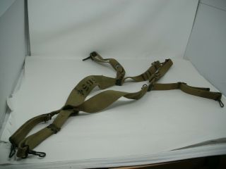1942 Ww2 Us Army Froehlich Combat Suspenders In Very Good Shape