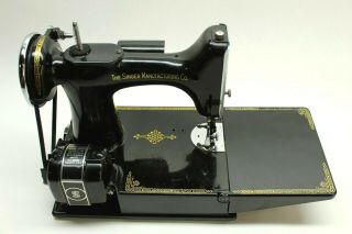 Vintage 1941 Singer Featherweight 221 - 1 Sewing Machine AF941273 Accessories 5
