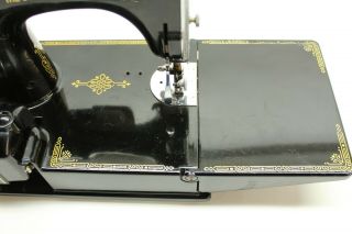 Vintage 1941 Singer Featherweight 221 - 1 Sewing Machine AF941273 Accessories 7