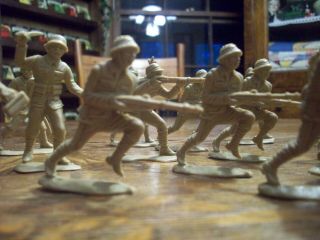 rare vintage Lido Marx playset Japanese soldiers World War 2,  18 soldiers 2