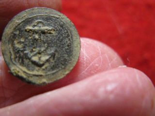 Detecting Finds 10mm Unknown Small Anchor Military Button