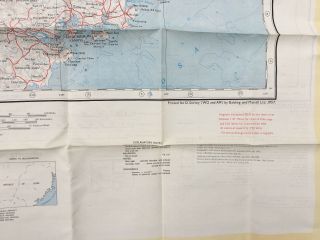 Cold War Issue 1950s British RAF SAS Kweilin Fu - Chou Silk Escape Map 6