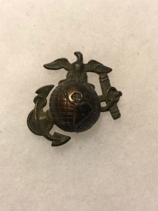 Ww1 Us Marine Corp Ega Hat Badge (d666