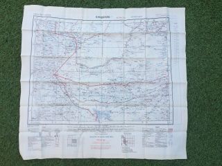 Cold War Issue 1950s British Raf Sas Kandahar Makran Silk Escape Map