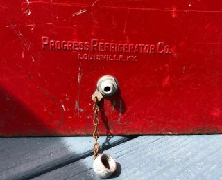 Vintage Progress Refrigerator Co.  Cooler - Built In Bottle Opener Louisville KY 5
