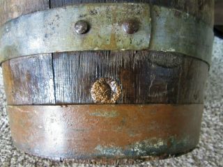 Antique Primitive Knapstein Brewing Co WI Oak Banded Beer Keg ADVERTISING Barrel 3