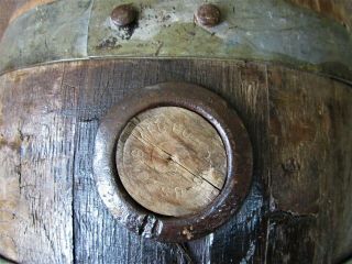 Antique Primitive Knapstein Brewing Co WI Oak Banded Beer Keg ADVERTISING Barrel 5