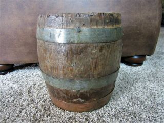 Antique Primitive Knapstein Brewing Co WI Oak Banded Beer Keg ADVERTISING Barrel 6