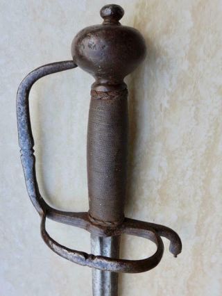 Antique European 17th Century Transitional Rapier Sword No Dagger