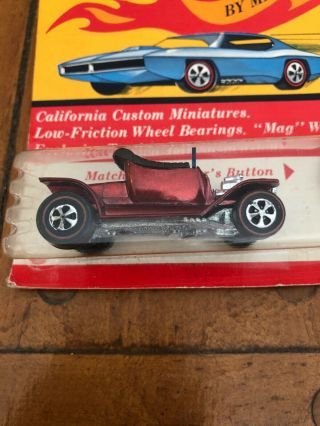 Sixteen 1968 Hot Wheels Redline Hot Heap Red,  Punched Card.  Hk.  Vintage