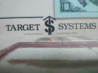 Antique Dart Board Game 1981 Target systems Off The Wall Tips From Wall Street 7
