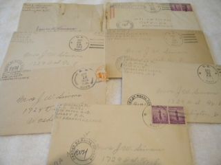 WWII DIARY LETTERS VMAIL 1943 - 1945 NAVY SEABEES HAWAII CENSOR STAMP 7