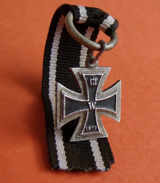 Rare Imperial German Miniature Medal / Iron Cross 1870
