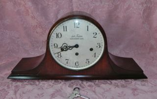 Vintage Seth Thomas 8 Day Keywound Westminster Chime Mantle Clock W/key 20 "