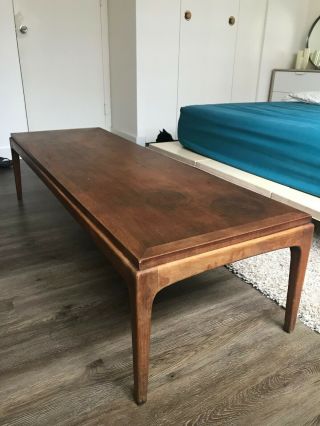 Vintage LANE Mid Century Modern (early 1960s) Walnut Coffee Table 2