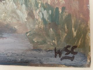 Winston Churchill Vintage Rare Art Oil Painting Hand Signed No Print Nr
