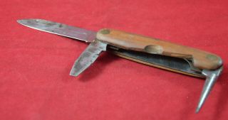 WEHRMACHT WW2 GERMAN SOLDIER FOLDING POCKET KNIFE RARE WAR RELIC 23 6