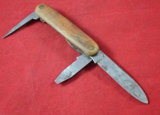 WEHRMACHT WW2 GERMAN SOLDIER FOLDING POCKET KNIFE RARE WAR RELIC 23 7