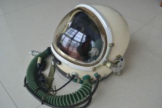 Militaria Aviation High Altitude Fighter Pilot Helmet,  Drop - down Mask,  Anti G Suit 3