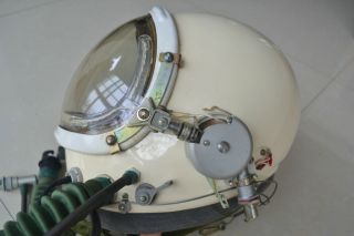 Militaria Aviation High Altitude Fighter Pilot Helmet,  Drop - down Mask,  Anti G Suit 7